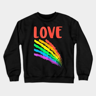 Womens LGBT Love  Cute Crewneck Sweatshirt